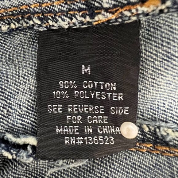 Brooklyn Cloth Womens Long Sleeve Collared Denim Button Front Jacket Size Medium - Picture 10 of 10